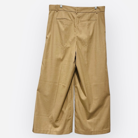 NWT Madewell Harlow Superwide-Leg Trouser Pants Tan Camel Pleated 12 - Picture 8 of 13